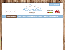 Tablet Screenshot of pensionmirandola.it